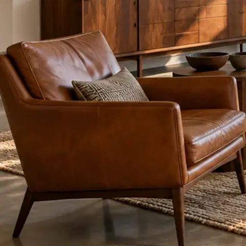 Sample item: Leather club chair