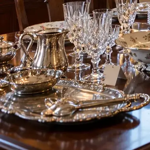 Sample item: Silver serving tray