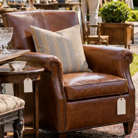 Sample item: Leather club chair